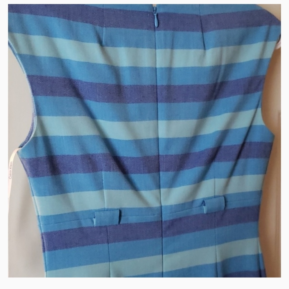 🎉🎉HP🎉🎉 Calvin Klein Sheath Striped Dress - Picture 2 of 6